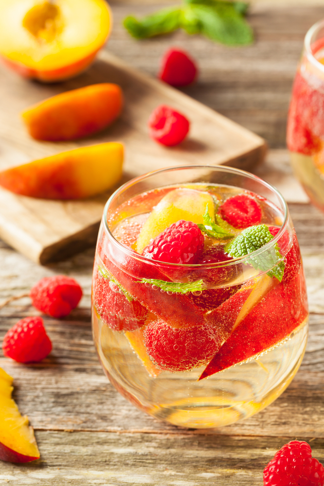 easy white wine sangria made with fresh fruit