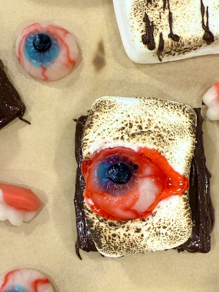 Spooky S’mores with Gummy Eyeballs