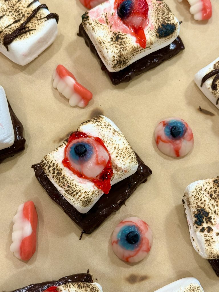 Spooky S’mores with Gummy Eyeballs