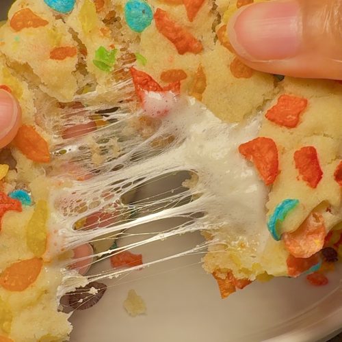 Fruity Pebble Marshmallow Cookies