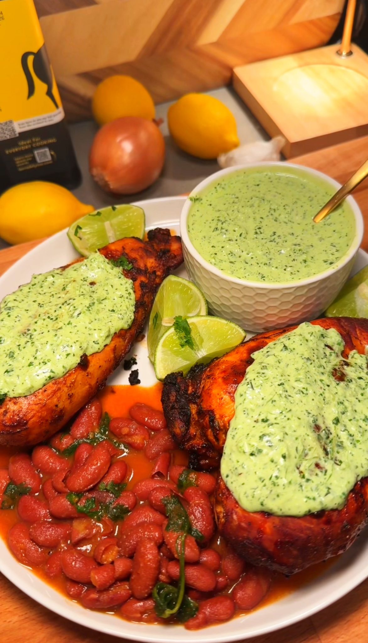 peruvian chicken green sauce aji verde